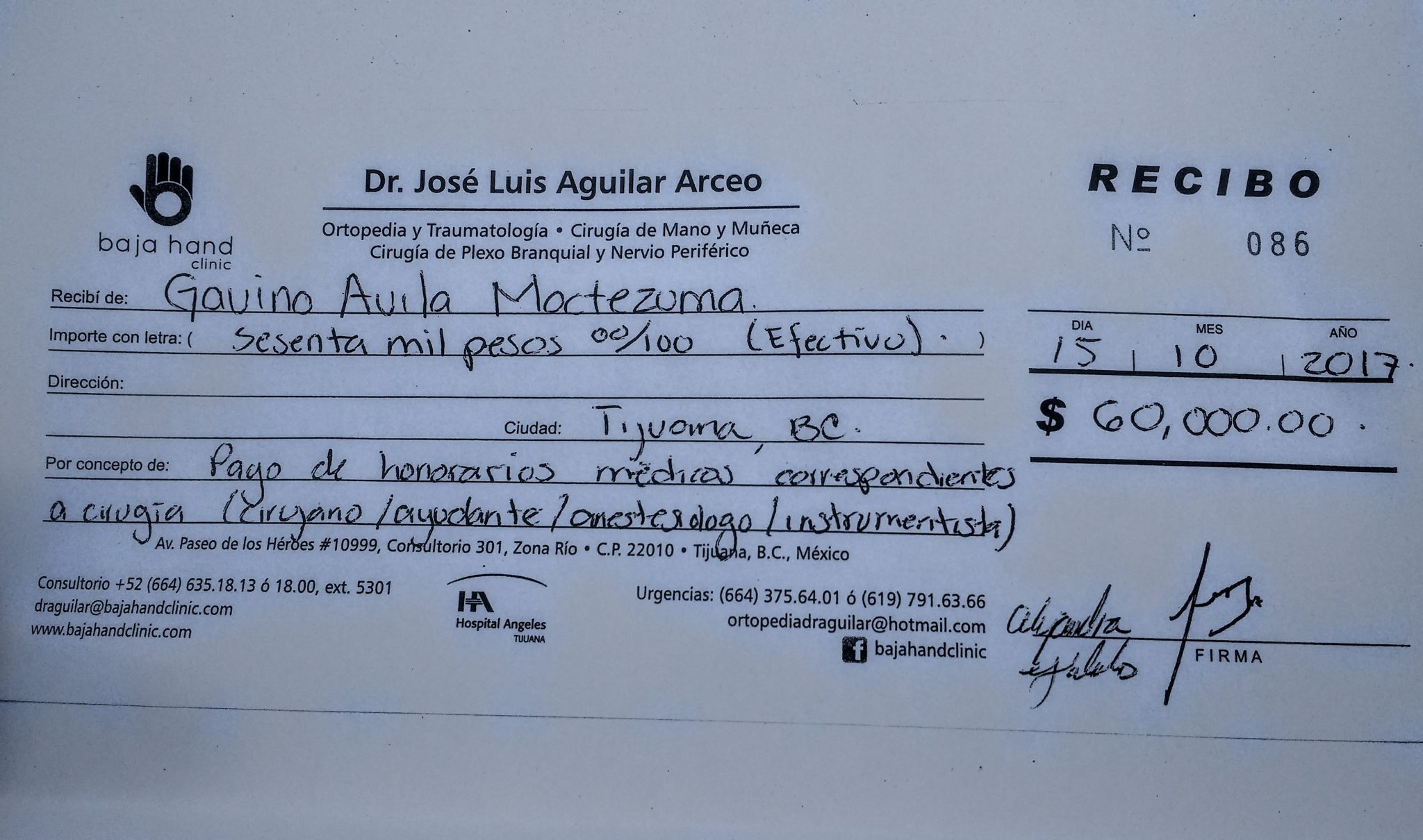 Recibo de pago