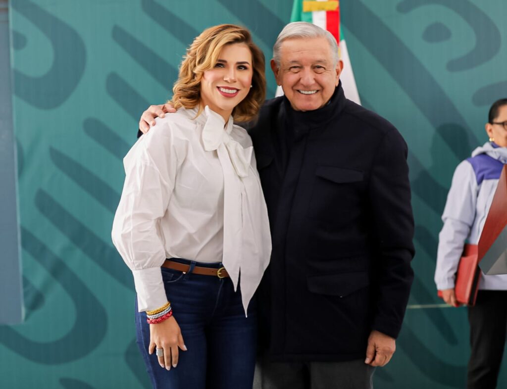 Reitera Andrés López Obrador respaldo total a la gobernadora Marina del Pilar