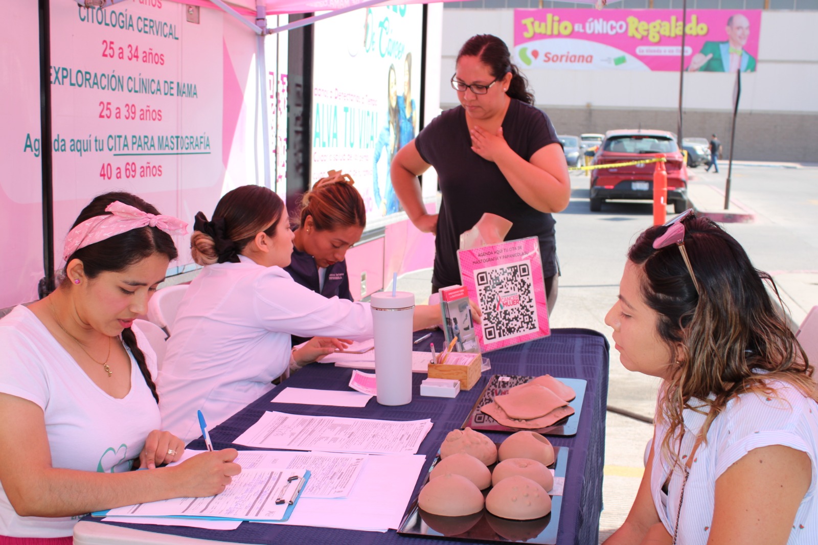 Inauguran “Módulo Rosa Móvil” en plaza las fuentes