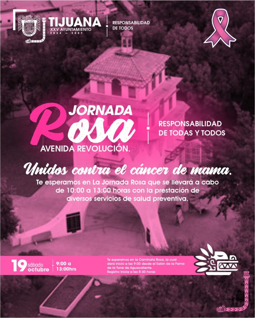 REALIZARÁ XXV AYUNTAMIENTO DE TIJUANA JORNADA ROSA