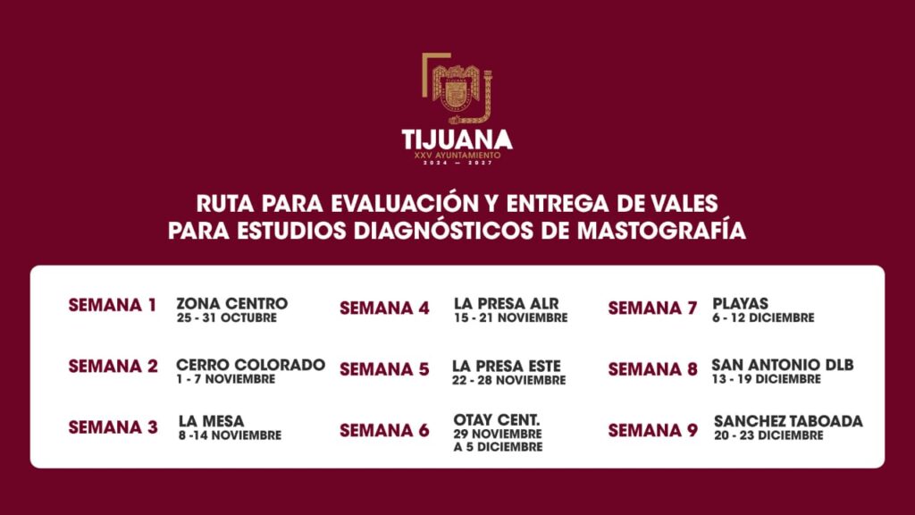 REALIZARÁ XXV AYUNTAMIENTO DE TIJUANA JORNADA ROSA