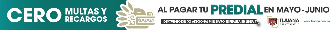Bandera Predial Tijuana mayo